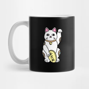 Maneki-neko in white Mug